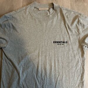 Fear of God Gray Short Sleeve Tee